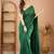 green handloom cotton saree with designer blouse