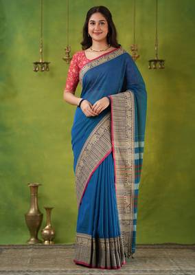 rama narayanpet woven cotton saree 4