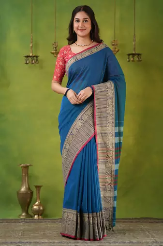 rama narayanpet woven cotton saree