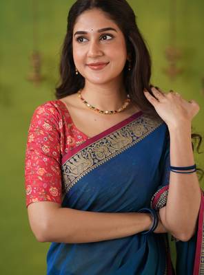 rama narayanpet woven cotton saree 5
