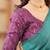 rama green handloom cotton saree with designer blouse