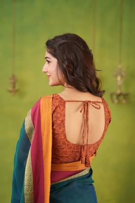 rama green narayanpet woven cotton saree 6
