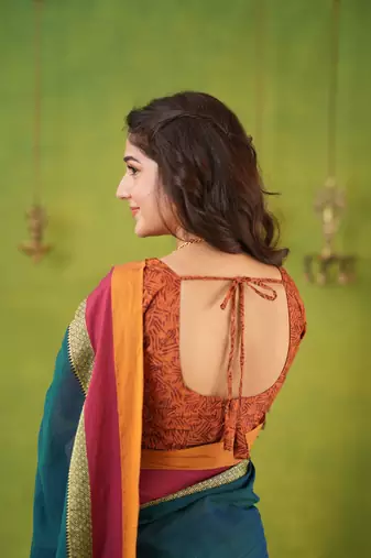 rama green narayanpet woven cotton saree