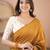 mustrad handloom cotton saree with designer blouse