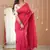 pink stripe cotton saree designer print blouse