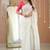 white stripe cotton saree designer print blouse