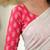 white stripe cotton saree designer print blouse