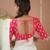 white stripe cotton saree designer print blouse