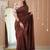 wine stripe cotton saree designer print  blouse