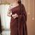 wine stripe cotton saree designer print  blouse