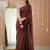 wine stripe cotton saree designer print  blouse