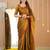 gold handloom tissue saree with designer blouse