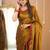 gold handloom tissue saree with designer blouse