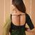 green handloom cotton saree with designer blouse