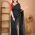 black handloom cotton saree with designer blouse