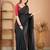 black handloom cotton saree with designer blouse