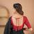 black handloom cotton saree with designer blouse