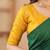 green handloom cotton saree with designer blouse