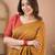 mustrad handloom cotton saree with designer blouse