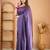 violet stripe cotton saree designer work blouse