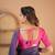 violet stripe cotton saree designer work blouse