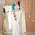 white stripe cotton saree designer work blouse