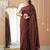 wine stripe cotton saree designer work blouse