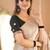 beige handloom tissue saree with designer blouse