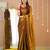 gold handloom tissue saree with designer blouse