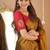 gold handloom tissue saree with designer blouse