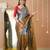gold & silver handloom tissue saree with designer blouse