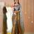 gold & silver handloom tissue saree with designer blouse