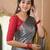 gold & silver handloom tissue saree with designer blouse