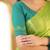 pista green handloom tissue saree with designer blouse