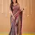 copper handloom tissue saree with designer blouse