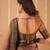 copper handloom tissue saree with designer blouse
