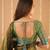 green handloom tissue saree with designer blouse