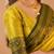 yellow handloom tissue saree with designer blouse