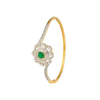 Floral Green Stone Bracelet 2