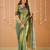 green handloom tissue saree with designer blouse
