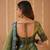 green handloom tissue saree with designer blouse