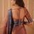 orange handloom tissue saree with designer blouse