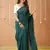 green handloom cotton saree with designer blouse