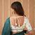green handloom cotton saree with designer blouse