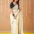 white handloom cotton saree with designer blouse