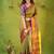 dusty green narayanpet woven cotton saree