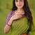 parrot green narayanpet woven cotton saree