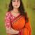 orange narayanpet woven cotton saree