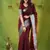 maroon narayanpet woven cotton saree