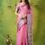 pink narayanpet woven cotton saree